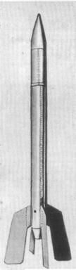 Первая советская ракета 09 конструкции М. К. Тихонравова на гибридном топливе. Совершила полет в 1933 г. (МосГИРД)