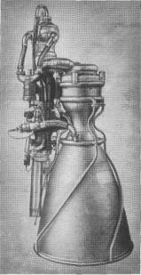 Двигатель РД-253 (первый вариант) первой ступени ракеты-носителя «Протон». Разработан в 1961 — 1962 гг. (ГДЛ-ОКБ)