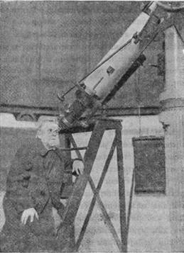 Астрономичская обсерватория НИЛ. Н. А. Морозов у 175-мм рефлектора Мерца
