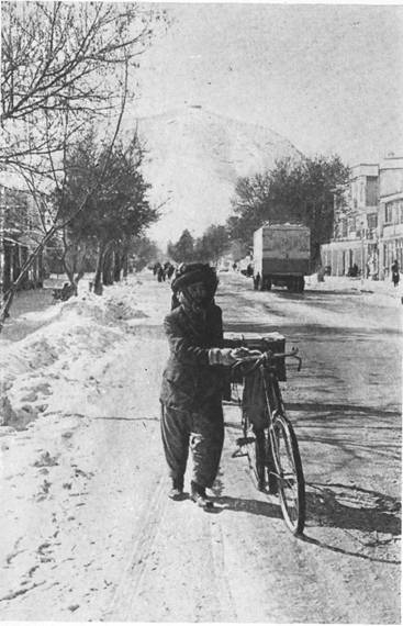 Велосипед — распространенный вид транс¬порта. Им пользуются даже тогда, когда на улицах лежит снег.