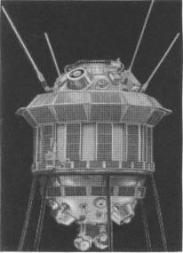 Автоматическая станция «Луна-3», впервые облетевшая Луну и передавшая на Землю фототелевизионное изображение обратной стороны Луны. Стартовала 4 октября 1959 г.