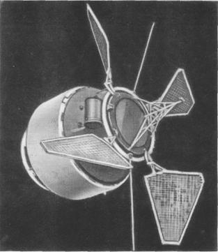 Автоматическая научная станция «Протон-4» диаметром 4,15 м, массой около 17 т, выведенная па геоцентрическую орбиту 16 ноября 1968 г.
